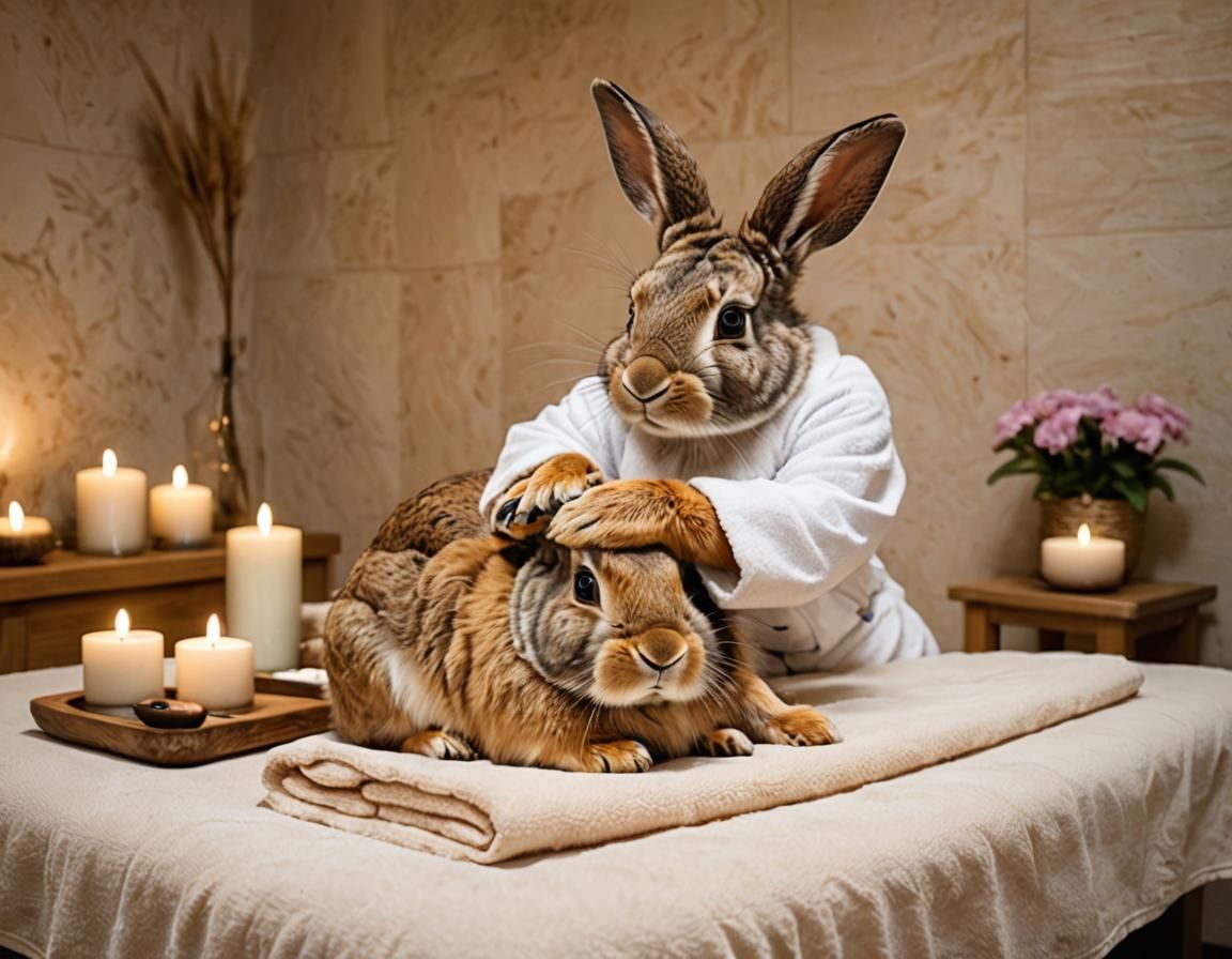 Rabbit Relaxation: A Luxury Spa Massage