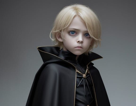 Eerie Surrealist Painting of a Corrupted Child