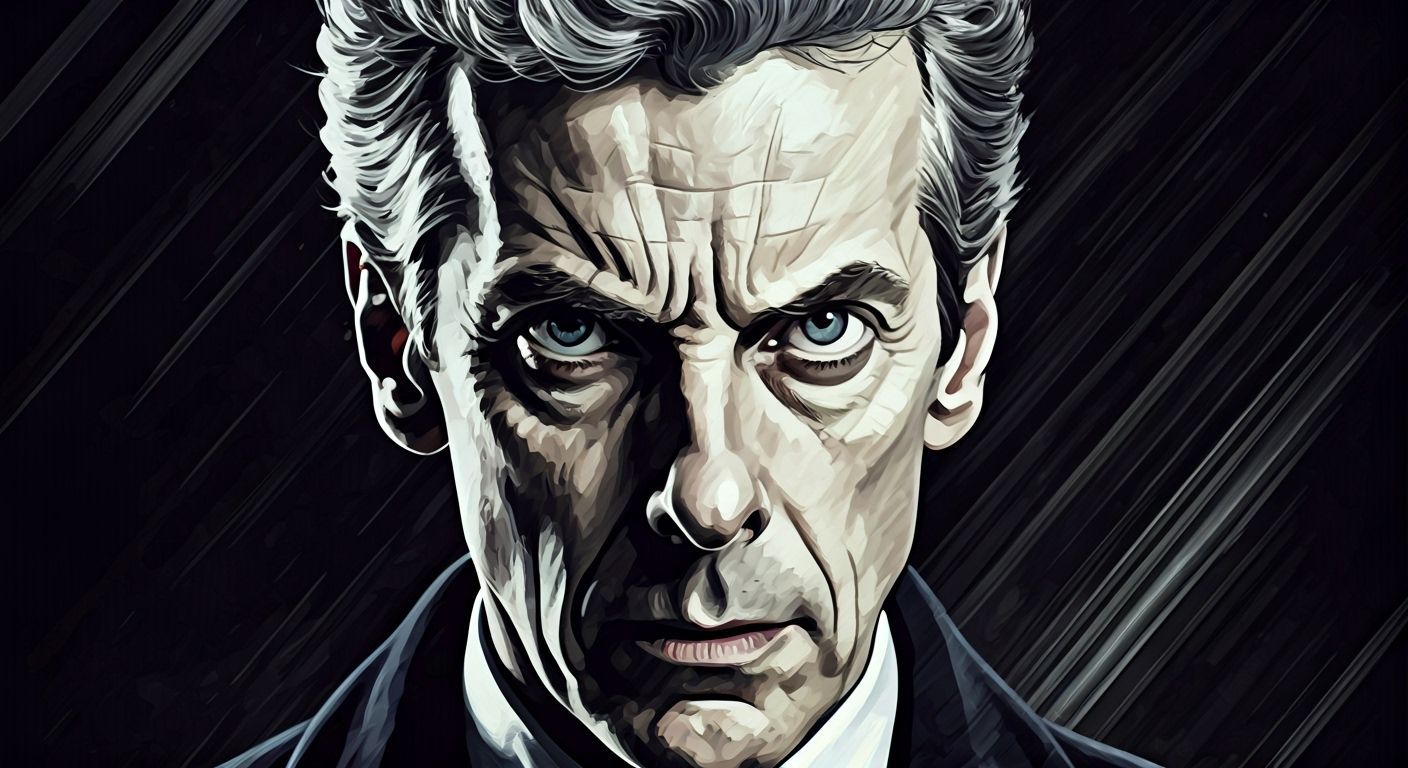 Peter Capaldi as Twelfth Doctor in Abstract Expressionist St...