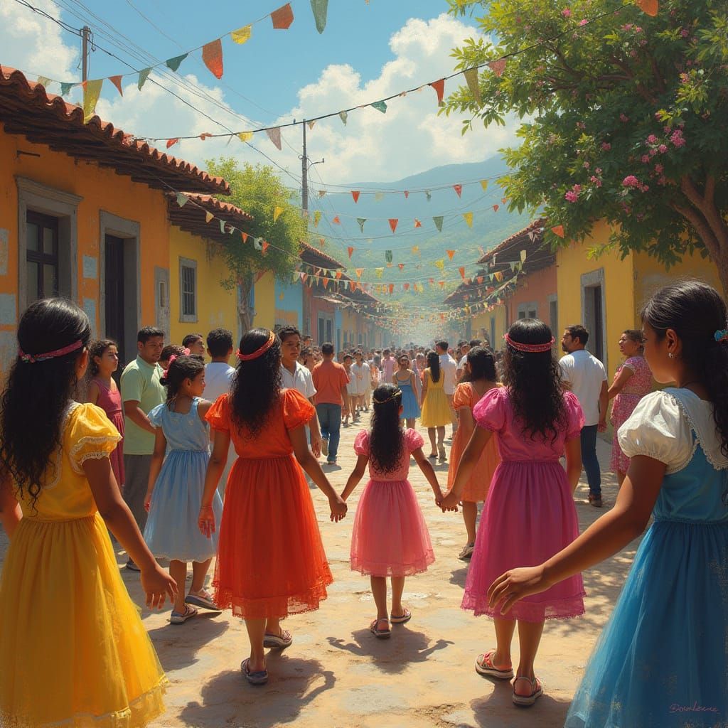 Brazilian Children Celebrate Cosme e Damião in Village