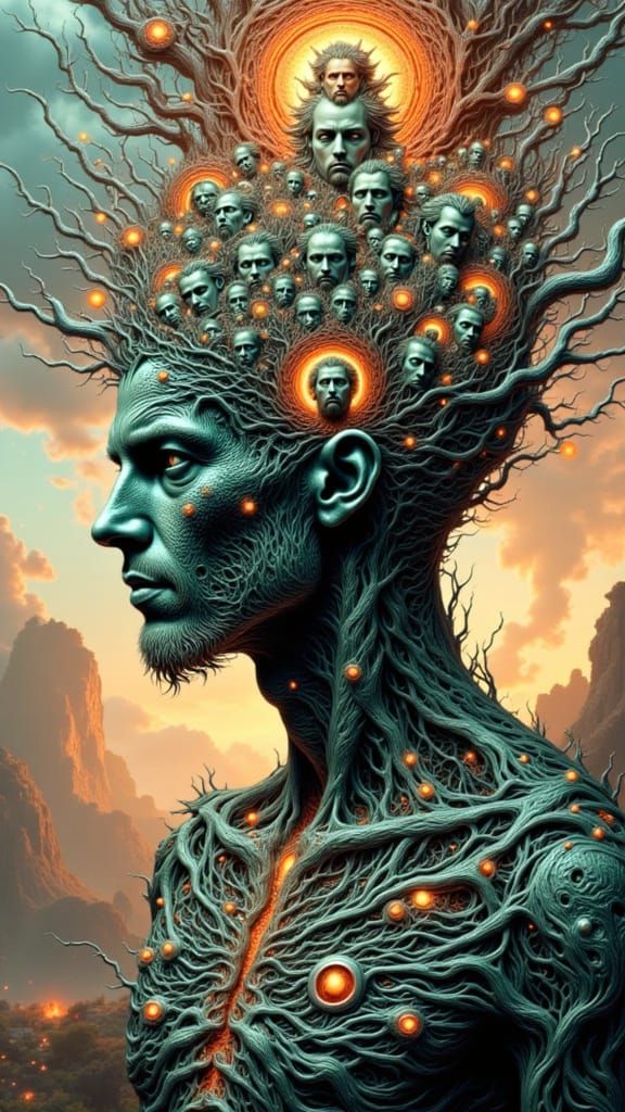 Fractal Faced Man: Dreamscape of Mutation
