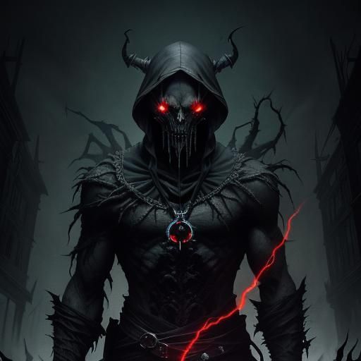 Dark Fantasy Burlap Sack Humanoid in Eerie Realm