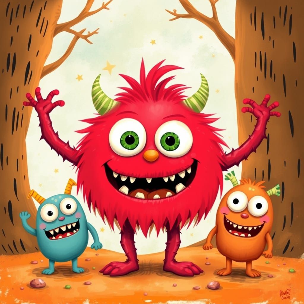 Richard Scarry's Little Monsters Art