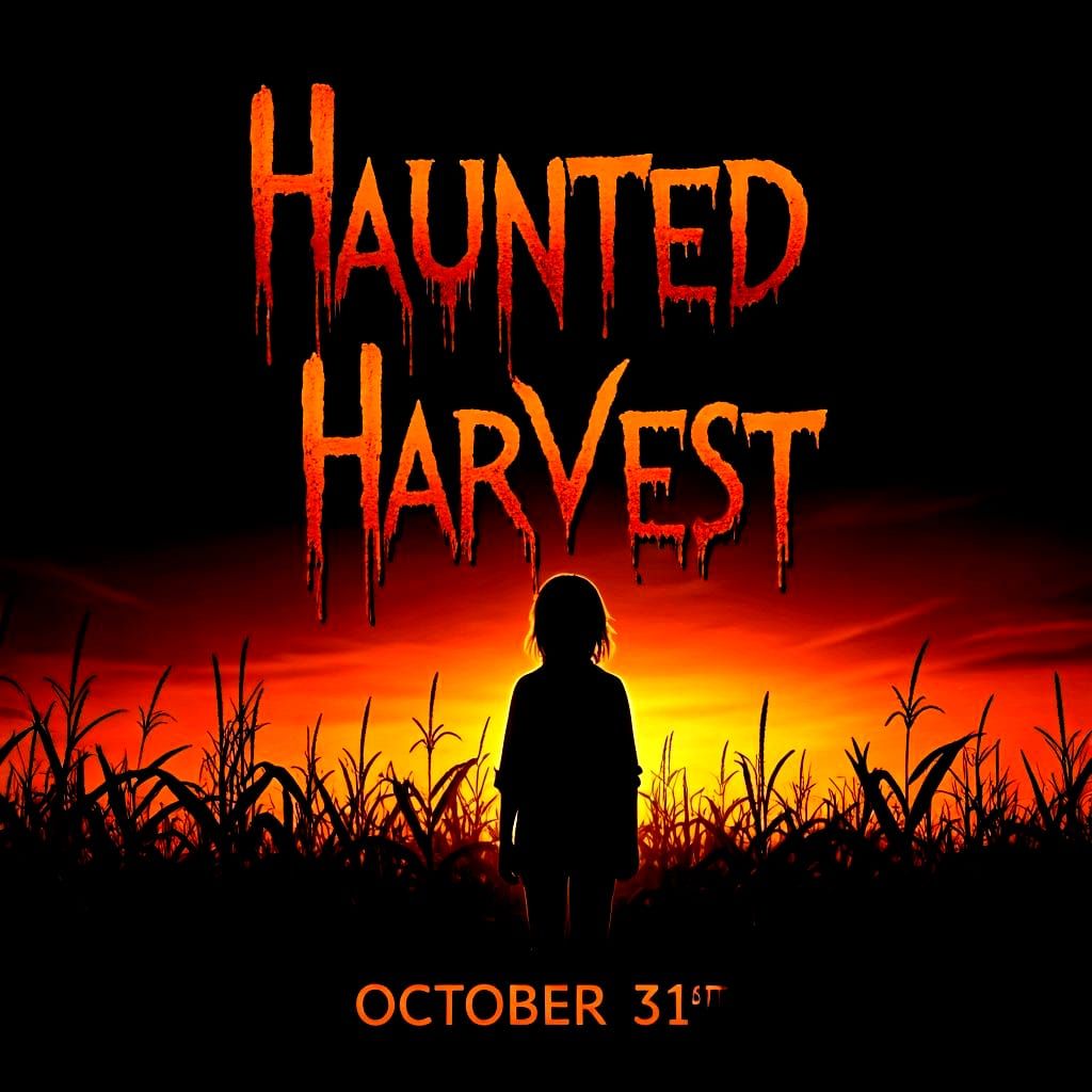 Haunted Corn Maze Poster: 'Haunted Harvest' Event