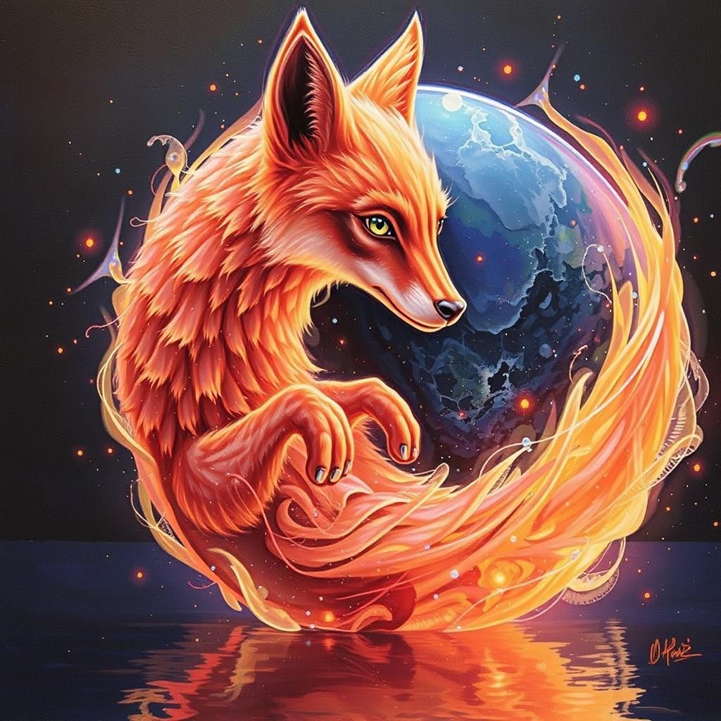 Iridescent Orb Dominates Ferocious Tornado