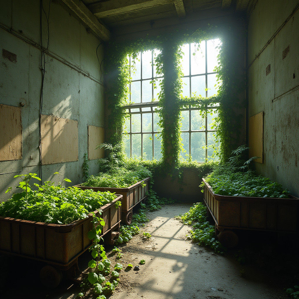 Verdant Rebirth: Nature Reclaims Desolate Office Tower