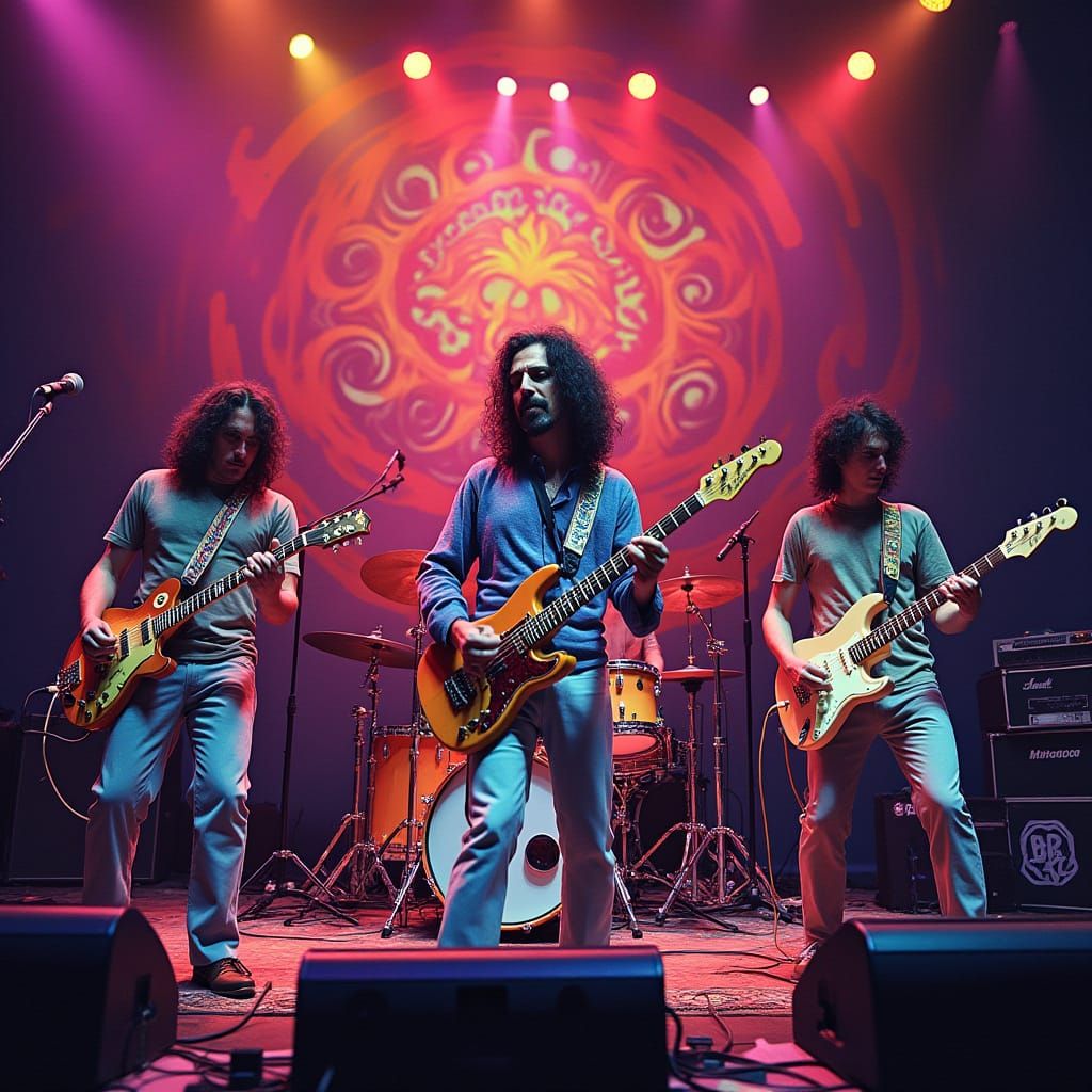 Electric Rock Band in Concert