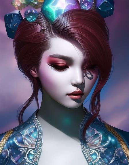 Dice Maiden Portrait in Photorealistic Style