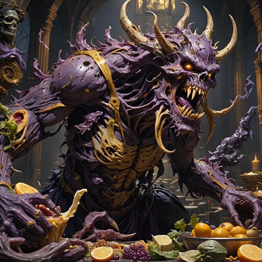 Undead Monster in Dark Fantasy Concept Art