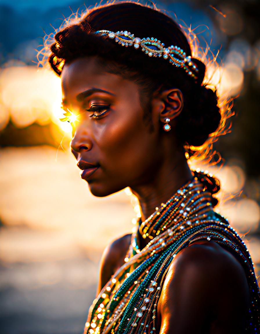 Sparkling Portrait with Ethereal Lighting
