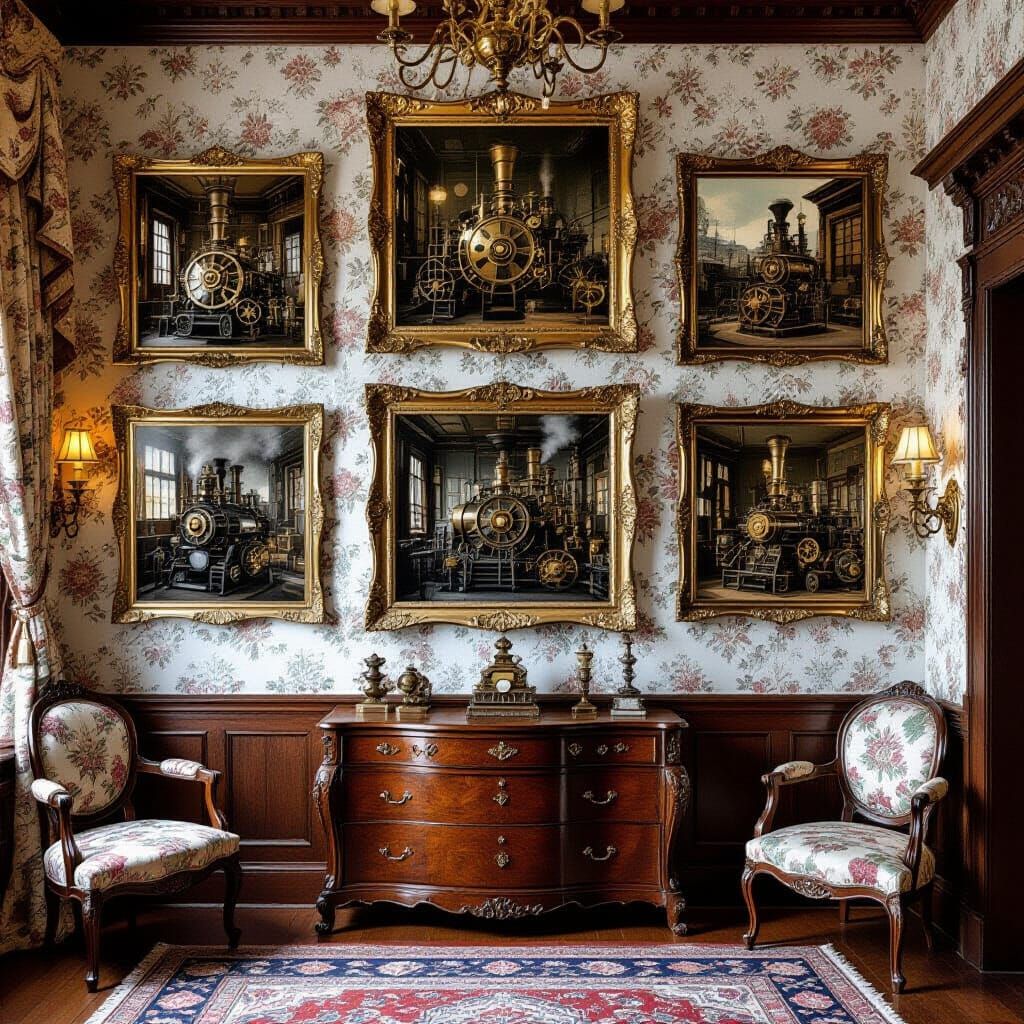 Steampunk Family History Displayed as Victorian Photographs