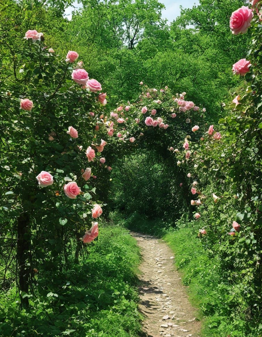 Arborel Rose Trail: An AI Interpretation