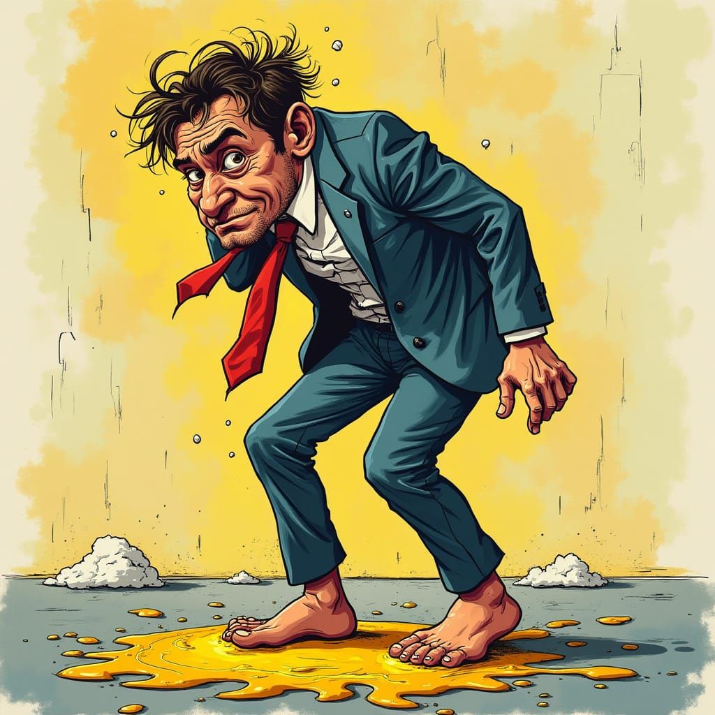 Barefoot Bandit Stuck in Glue