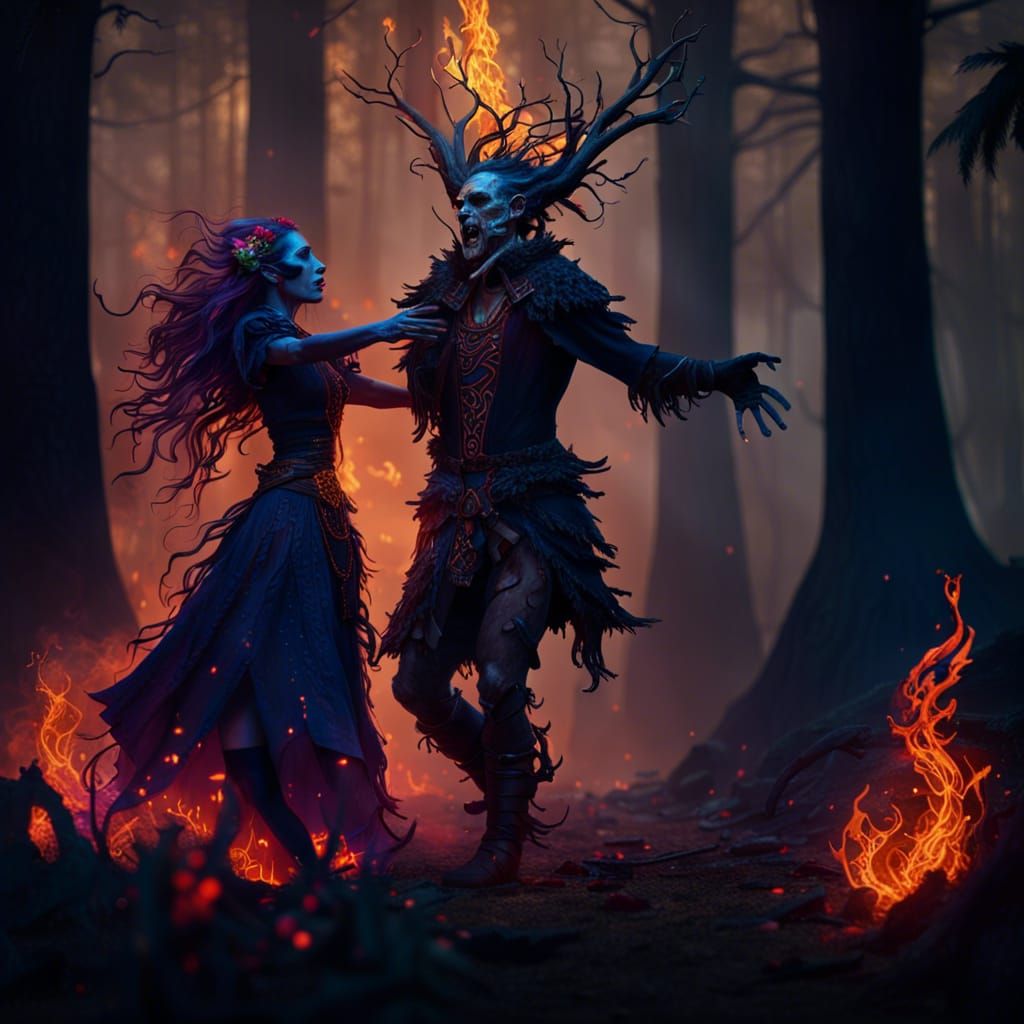 Vendigo and Witch Dance: Horror Style Fantasy Art