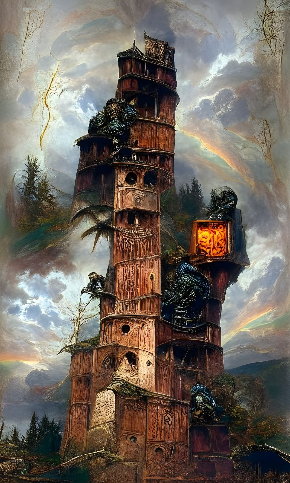 Kokiri Tower Landscape in 19th Century Style