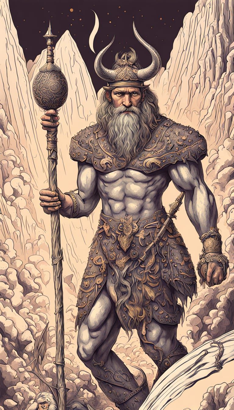 Caveman Art Depicts Bison and Horse Hunt on Cave Wall