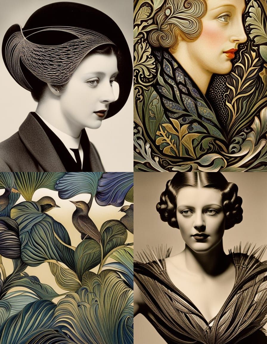 Art Nouveau Perfume Bottle by Lalique Style