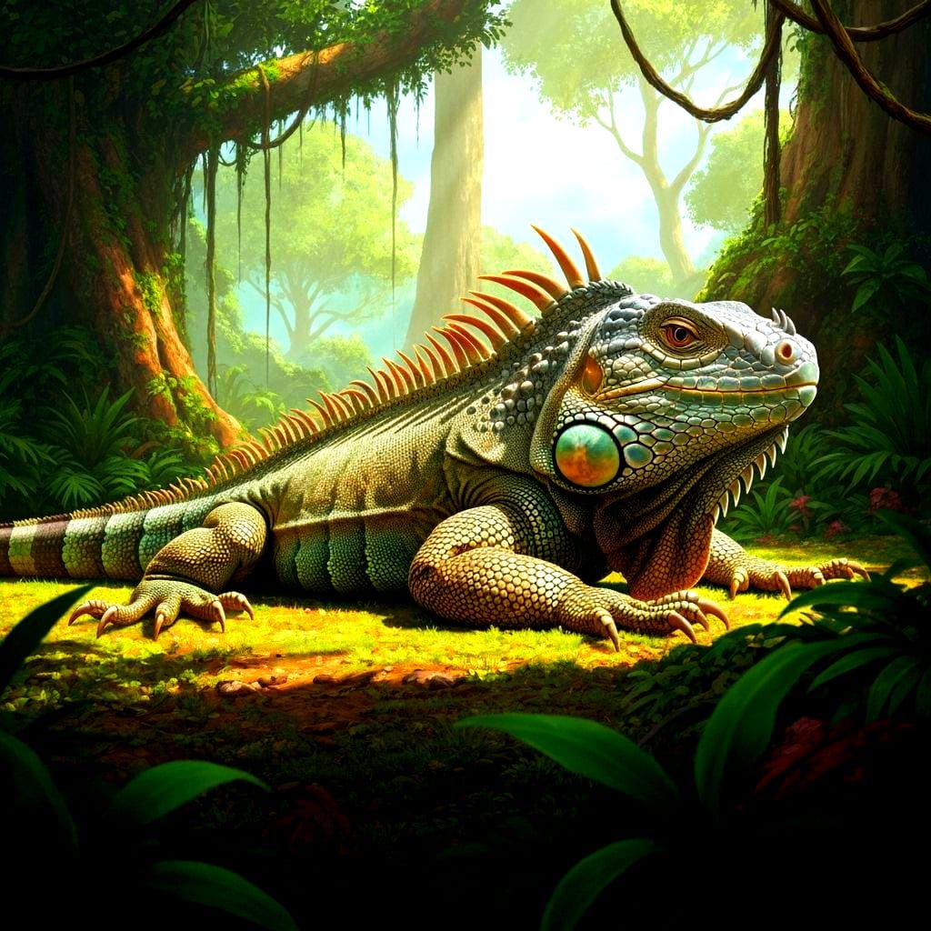 Gigantic Rumbastious Iguana