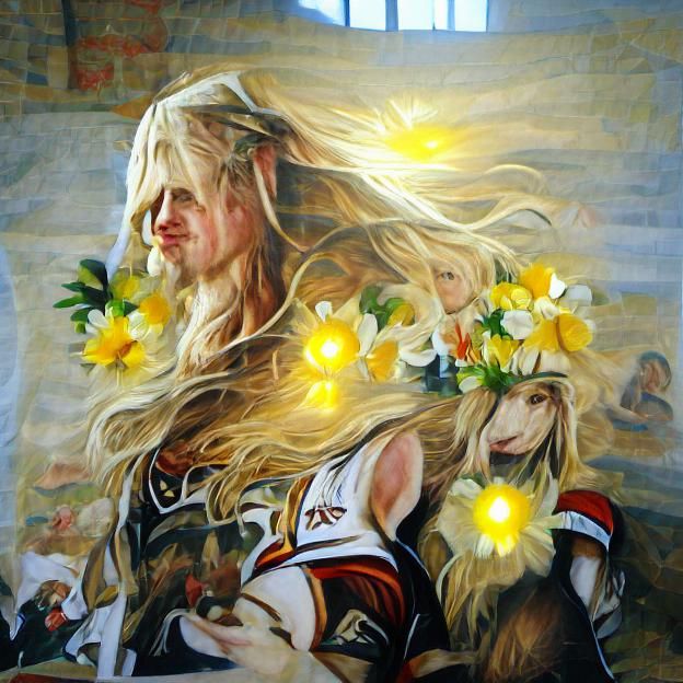 Freyja: Norse Goddess Digital Art Portrait