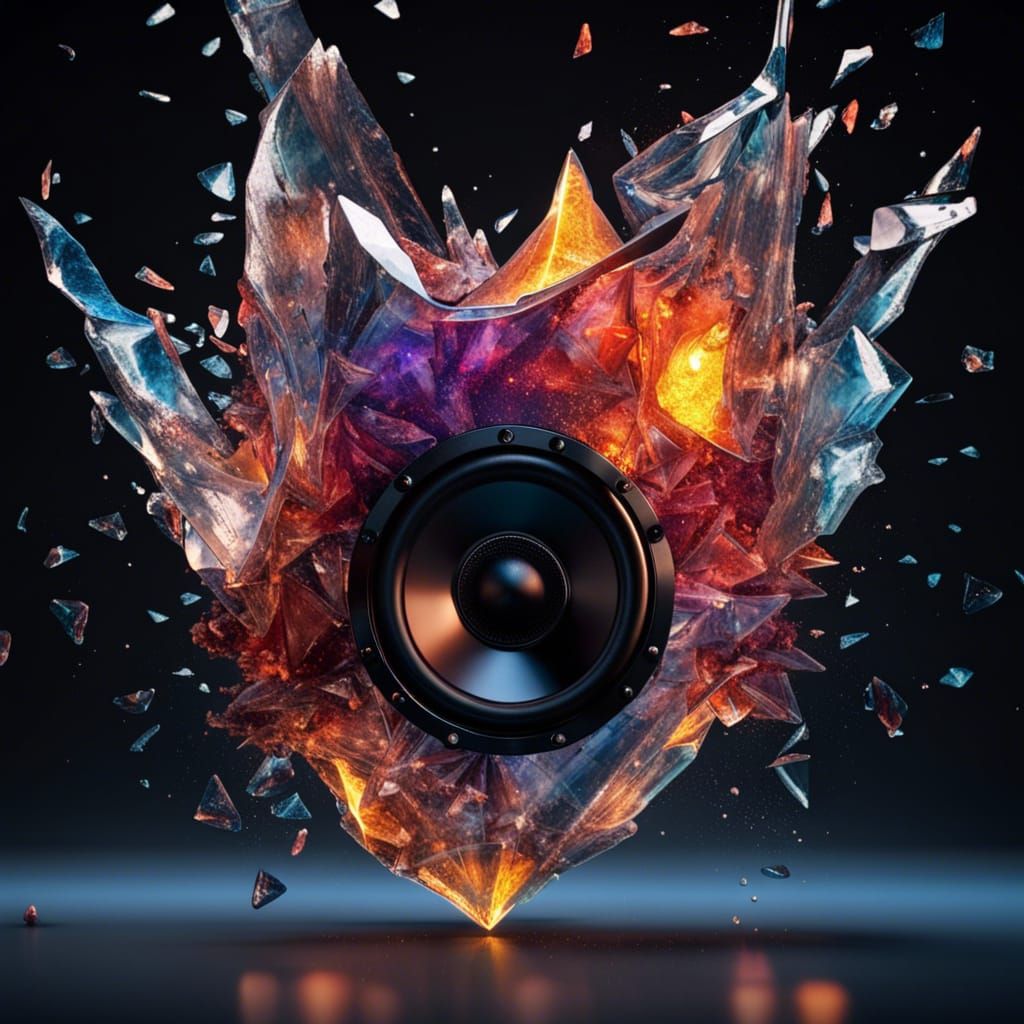 Epic Bass Speaker Blasting Crystal Music