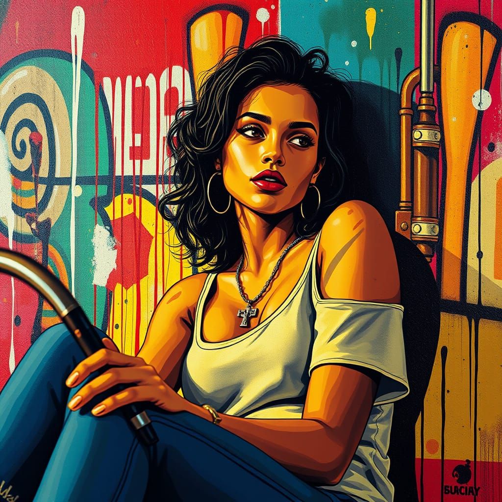 American Woman in a World of Color and Chaos