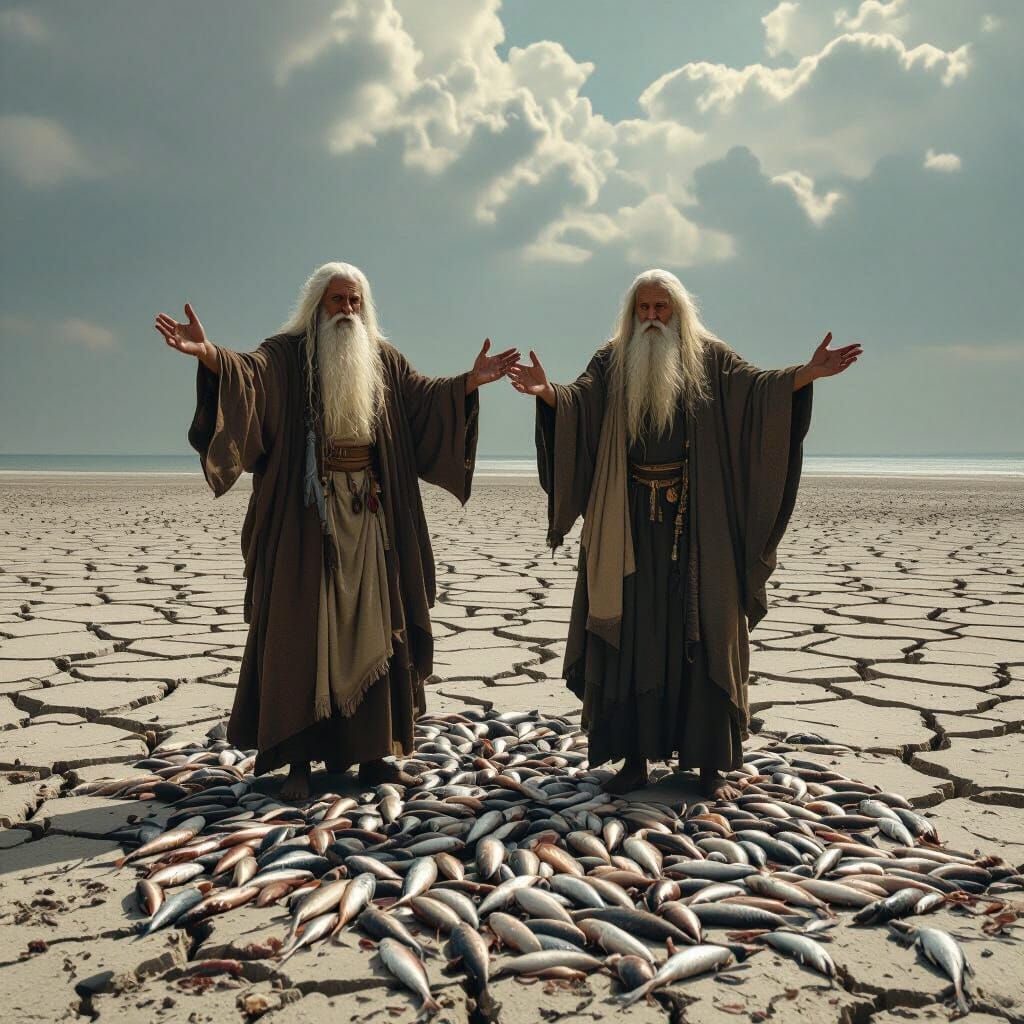 Prophets on a Barren Shore in Dystopian Style