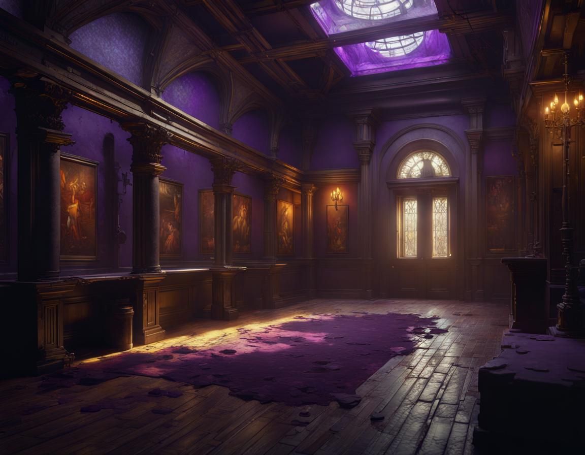 Dark Fantasy Backrooms Asylum in Liminal Space