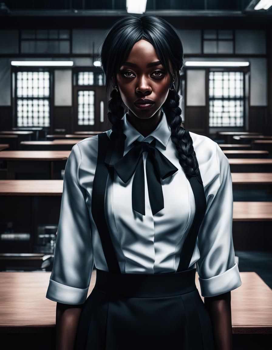 Hyperrealistic Portrait of Jazmin Bean as Yandere