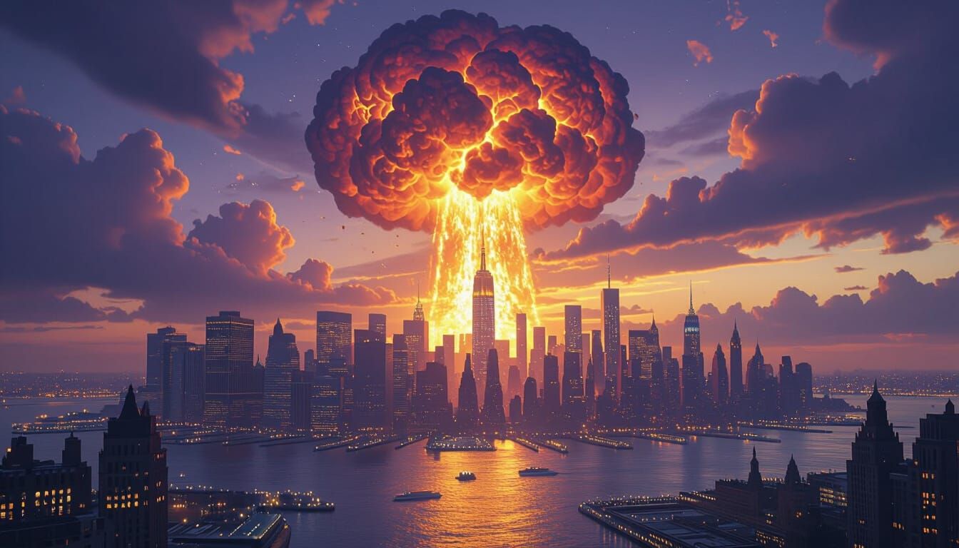 Thermonuclear Detonation Over New York City in Dark Fantasy ...