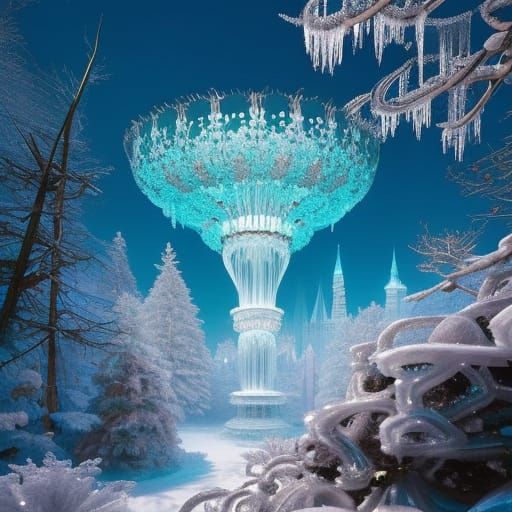 Vibrant Ice Donut Masterpiece