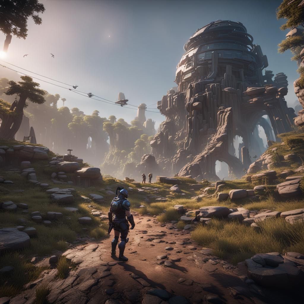 AI Writer Concept Art in 3D Cinematic Style