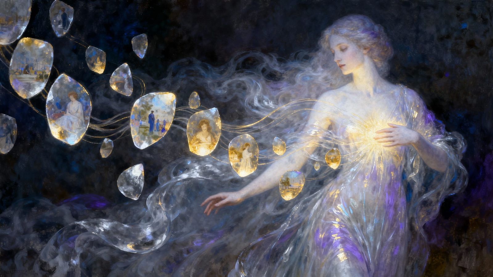 Ethereal Keeper of Future Memories Illuminated