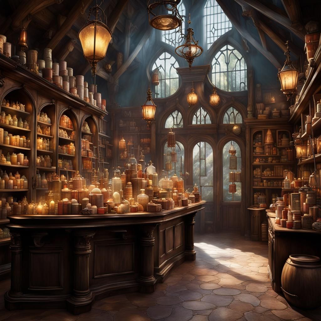 Dumbledore's Emporium: A Magical Potion Shop