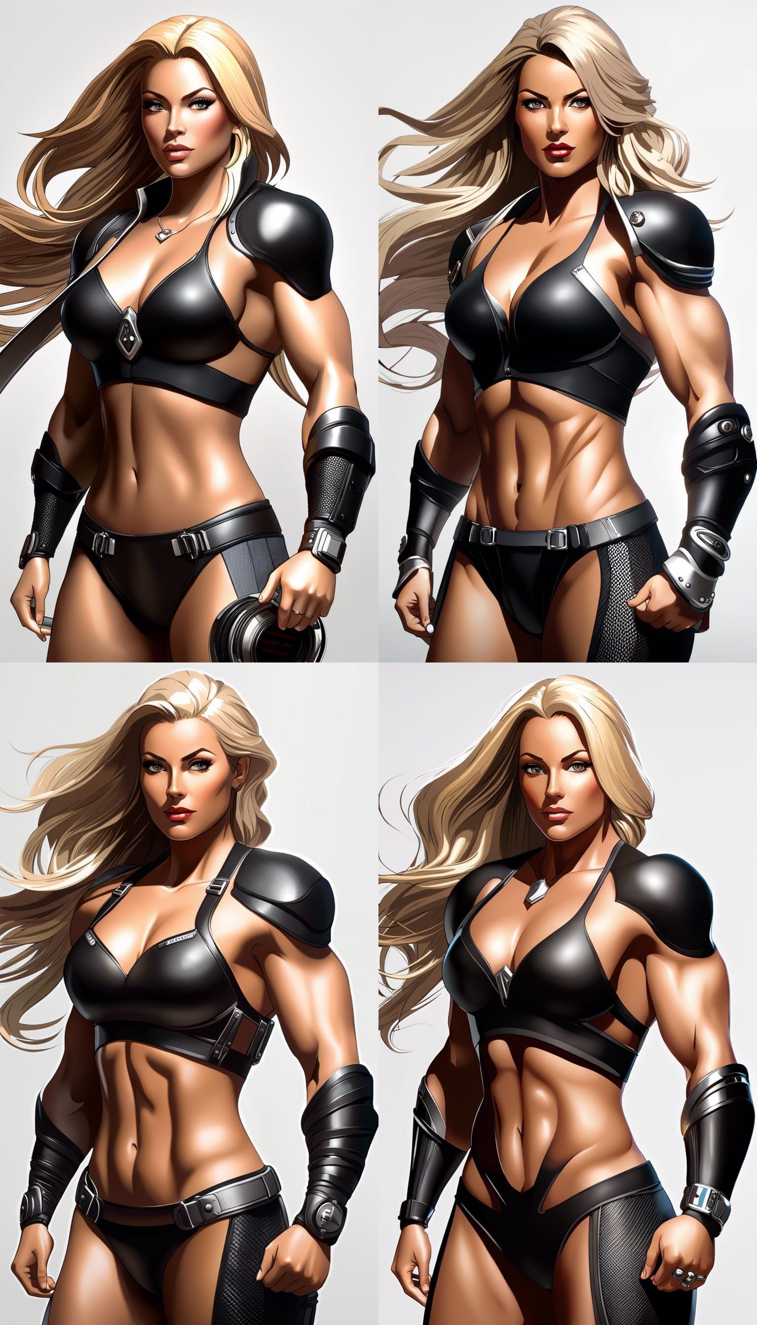 Anime Muscle Warrior Portrait in Unreal Engine