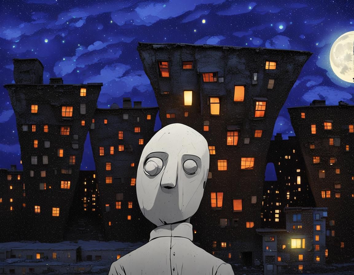 Night Walk in the Concrete Ghetto