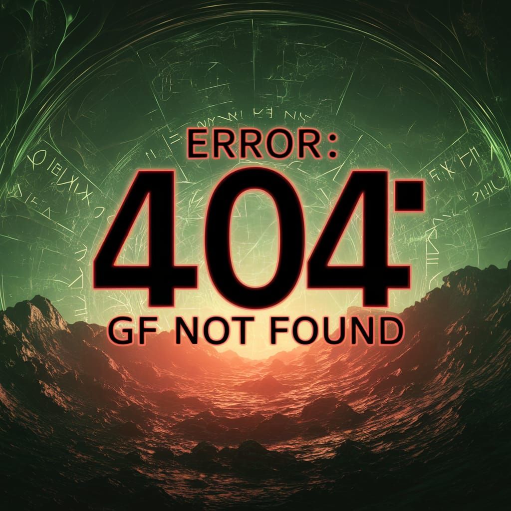 Cyberpunk Error Message in Neon Hues