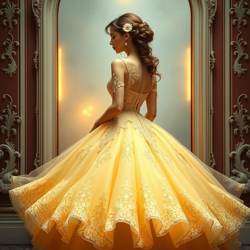 Delicate Ballgown Bride in Whimsical, Dreamy Atmosphere