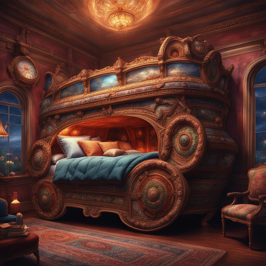 Cozy Shoe Bed: Epic Digital Matte Painting
