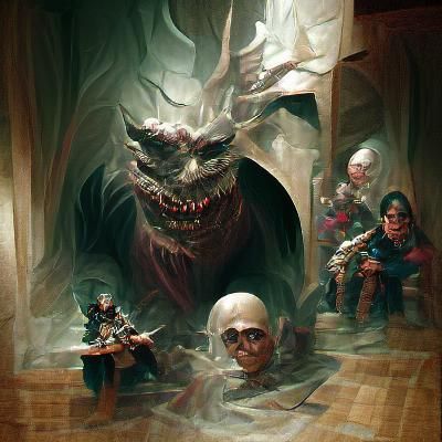 Sinister Dungeons and Dragons Scene