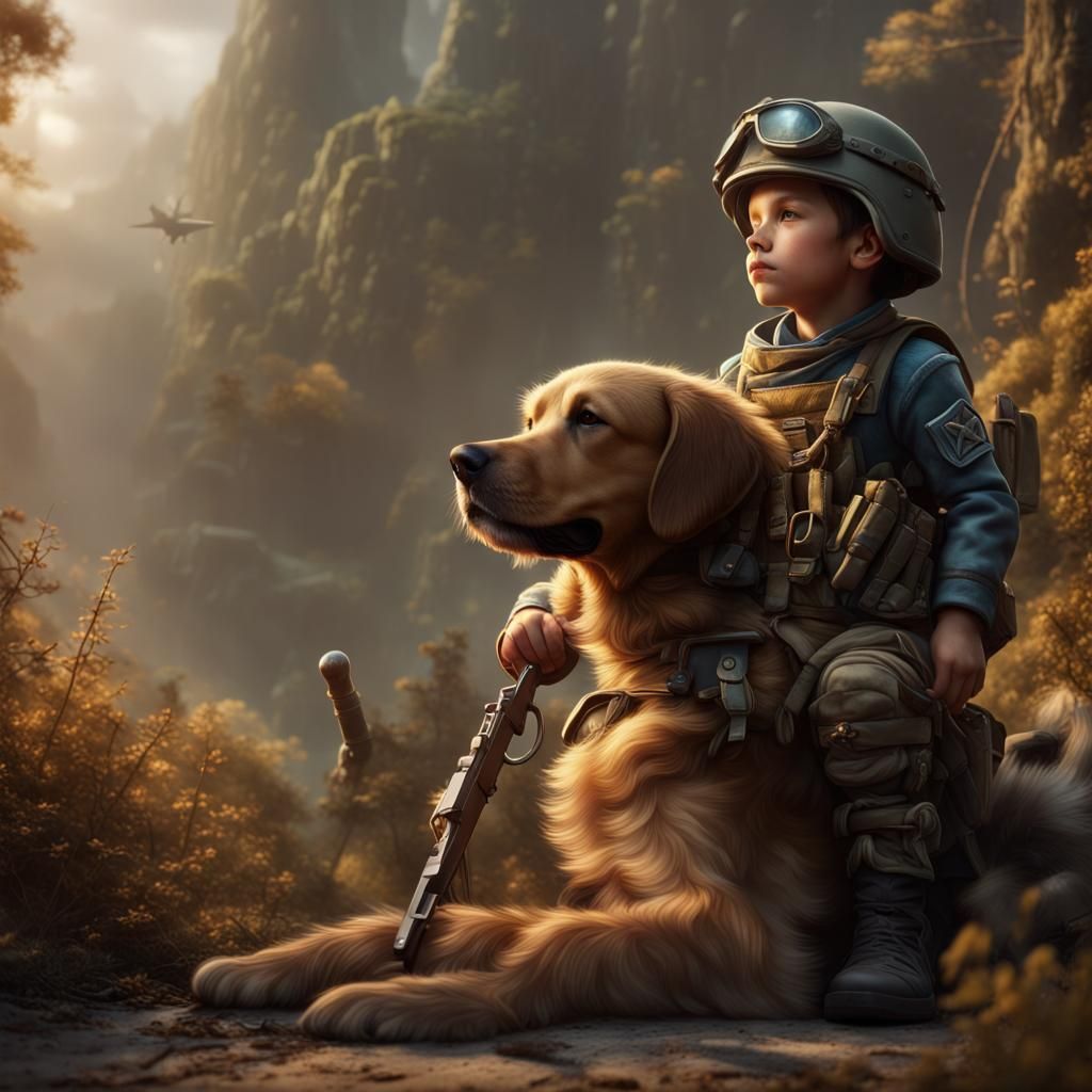 Boy's Dream: A Soldier's Fantasy Concept Art