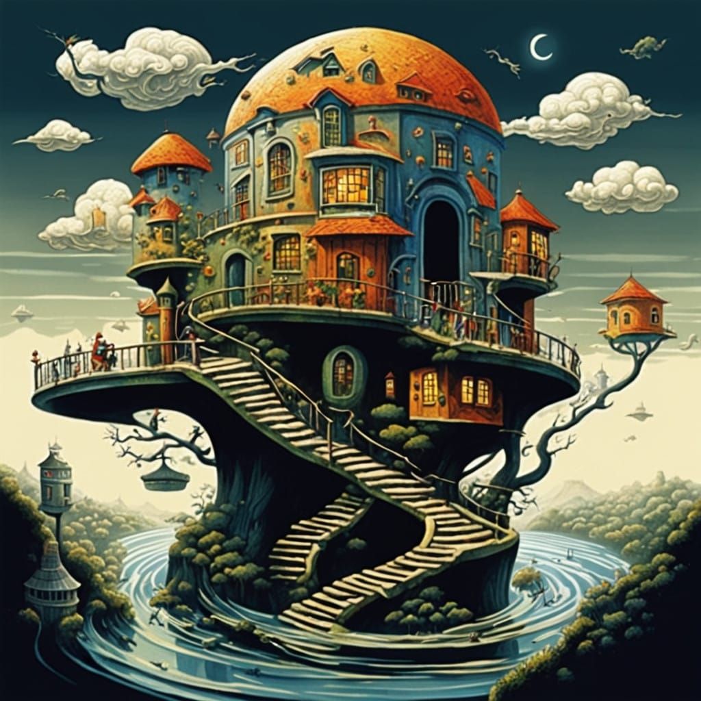 Escher Village of Dreams and Illusions