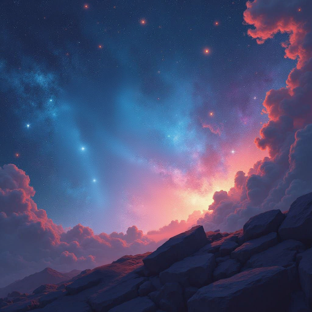 Animated Galaxy: Night Sky Starscape