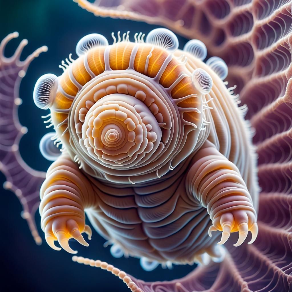 Detailed Macro Photograph of a Tardigrade