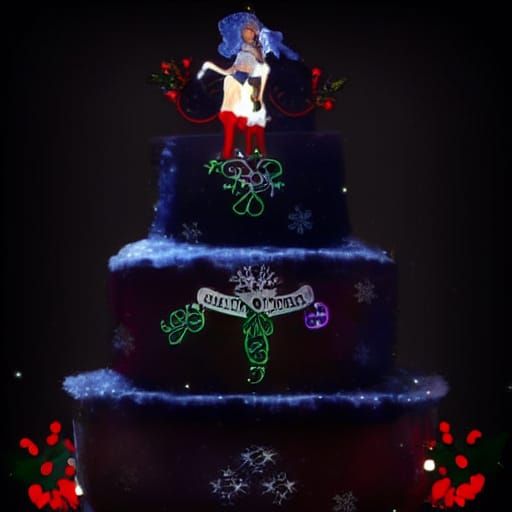 Sinfully Perfect Christmas Flavored Mixed Media Art