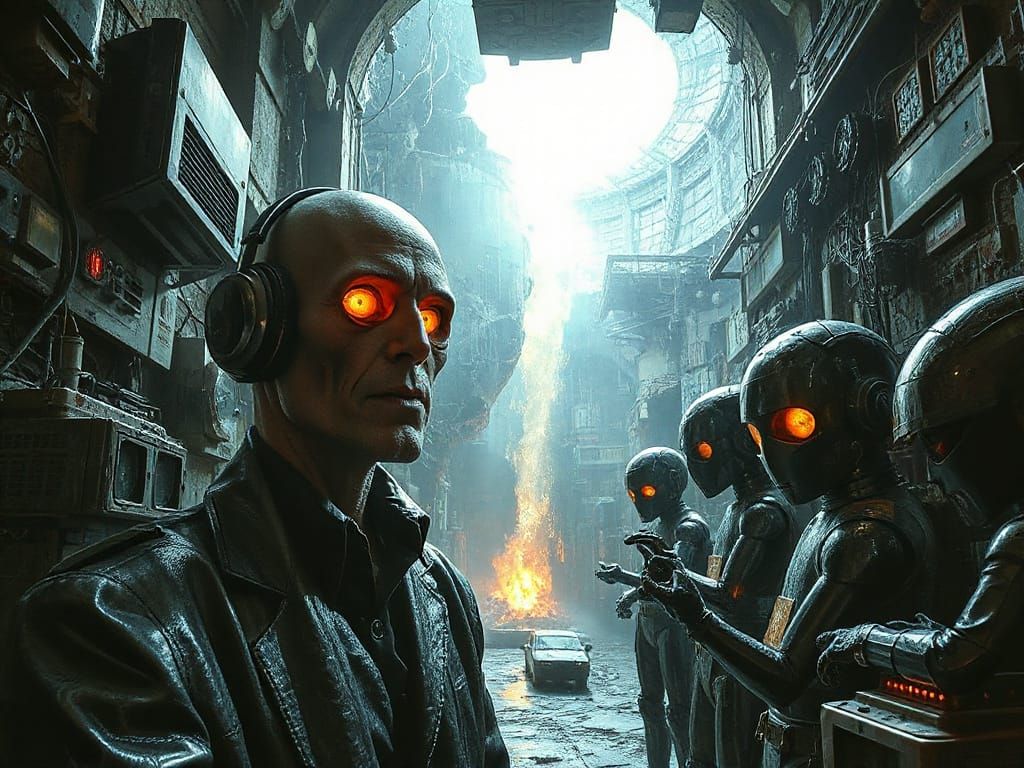 creepy dude supervillain hideout vast cavernous  atomic age ...