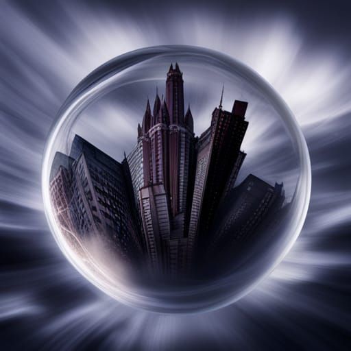 City Floating In The Void