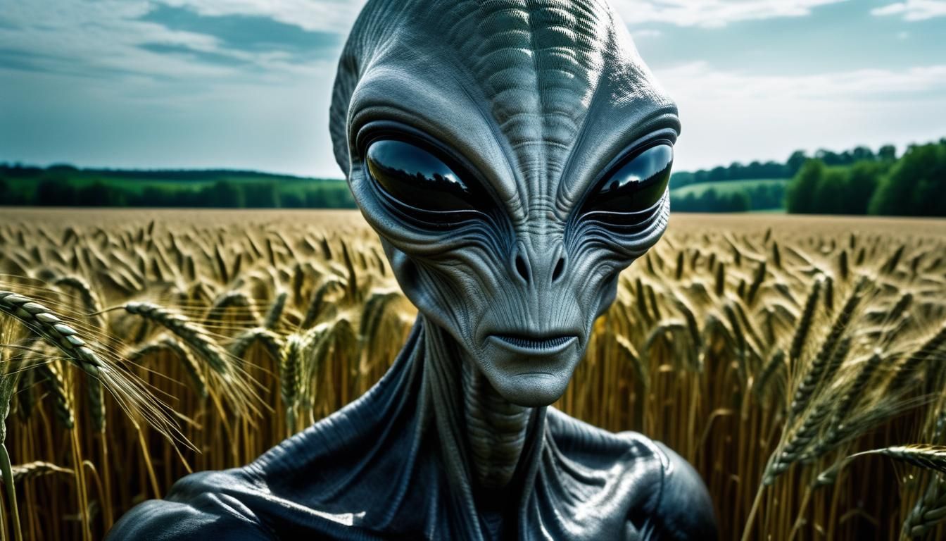 Very creepy grey alien