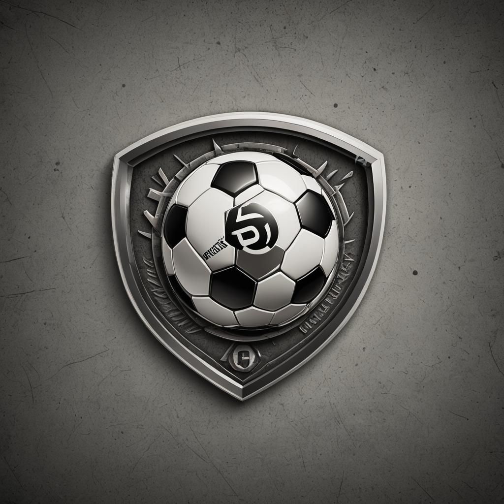 Classic Soccer Logo with Intricate Details