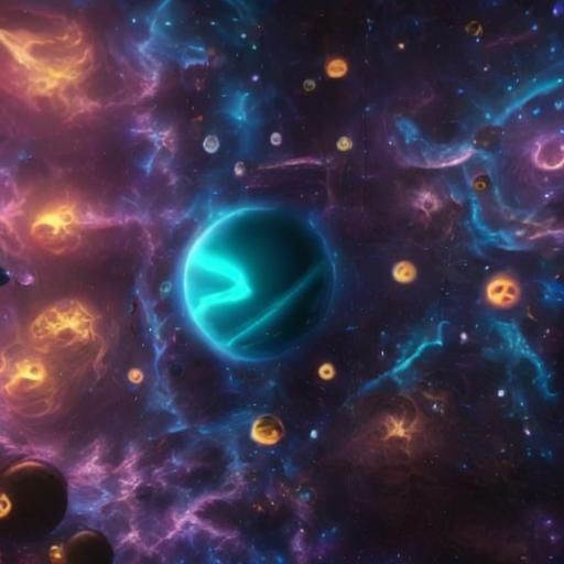 Dark Terra Planet in Starry Space