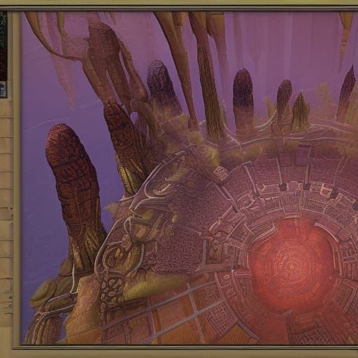 Fantastical Matte Painting in Deep Color